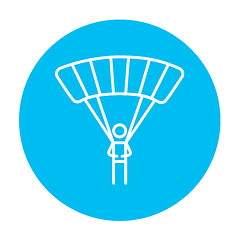 Image showing Skydiving line icon.