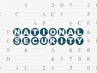 Image showing Safety concept: National Security on wall background