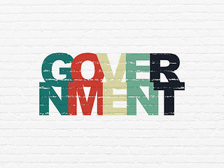 Image showing Politics concept: Government on wall background