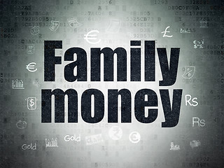 Image showing Banking concept: Family Money on Digital Paper background