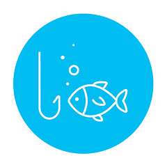 Image showing Swimmer line icon.