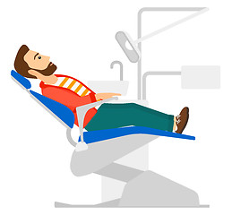 Image showing Patient in dental chair.