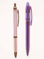 Image showing  Blue and white pen vintage