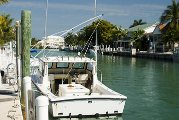 Image showing canal and residences florida keys