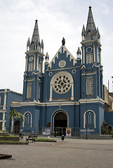 Image showing iglesia recolecta on plaza franch lima peru