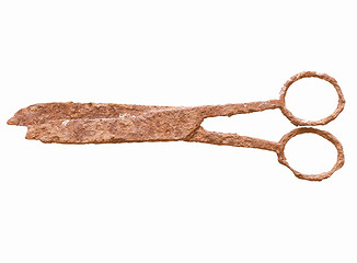 Image showing  Rusted scissors vintage