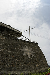 Image showing white star of the sea church ecuador