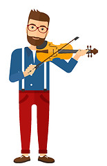 Image showing Man playing violin.