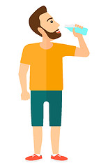 Image showing Man drinking water.
