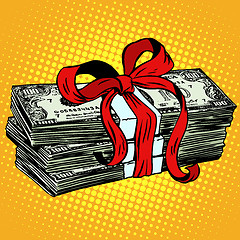 Image showing Money as a gift charity and donation