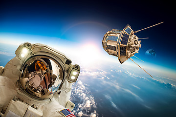 Image showing Astronaut in outer space