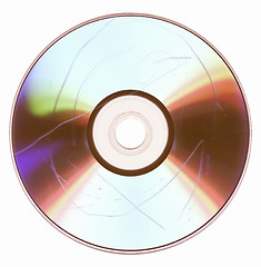 Image showing  Dust and scratches on CD DVD vintage