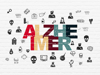 Image showing Healthcare concept: Alzheimer on wall background