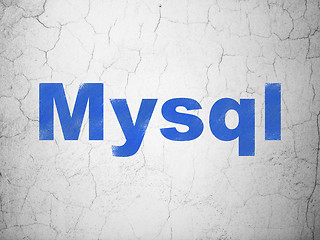 Image showing Software concept: MySQL on wall background
