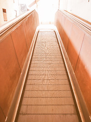 Image showing  Escalator vintage