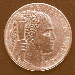 Image showing  Italian coin vintage