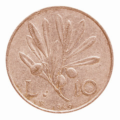 Image showing  Italian coin vintage