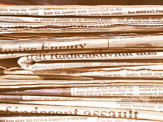 Image showing  Newspapers vintage