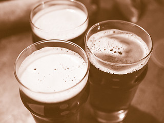 Image showing  Beer pint vintage