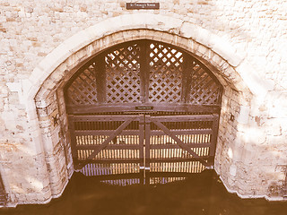 Image showing Retro looking Tower of London