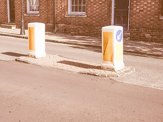 Image showing  Traffic bollard vintage