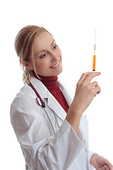 Image showing Doctor with syringe