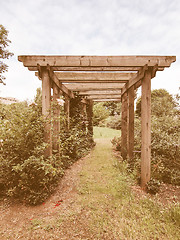 Image showing  Garden arbour vintage