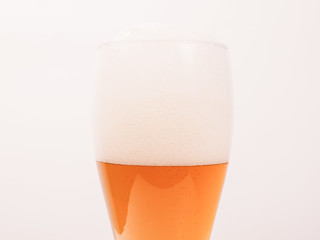 Image showing Retro looking Weizen beer
