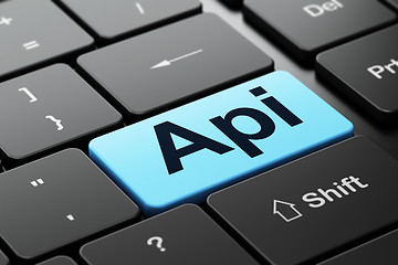 Image showing Programming concept: Api on computer keyboard background