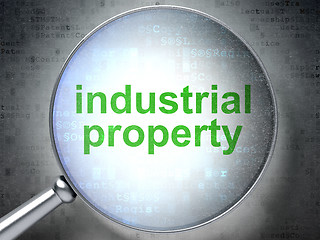 Image showing Law concept: Industrial Property with optical glass