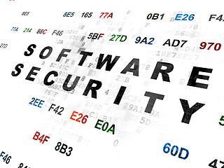 Image showing Privacy concept: Software Security on Digital background