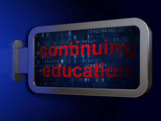 Image showing Education concept: Continuing Education on billboard background