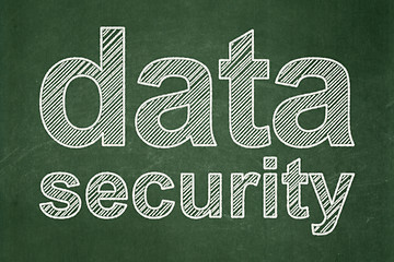 Image showing Security concept: Data Security on chalkboard background