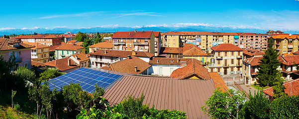 Image showing View of the traditional Italian village