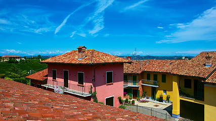 Image showing View of the traditional Italian village