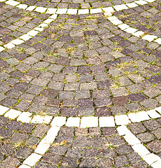 Image showing brick in castellanza street lombardy italy  varese abstract    