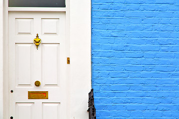 Image showing notting hill in  england old suburban      wall door 