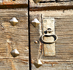 Image showing  capronno  abstract    in a  door curch  closed  