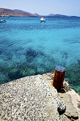 Image showing village rusty metal arrecife lanzarote 
