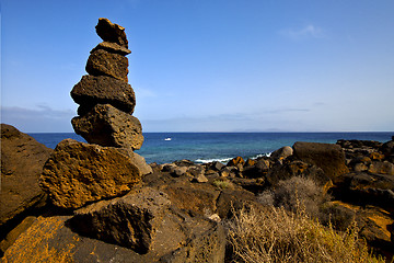 Image showing rock spain landscape  stone sky cloud 