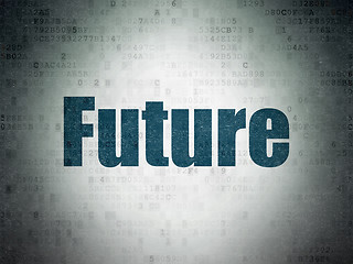 Image showing Timeline concept: Future on Digital Paper background