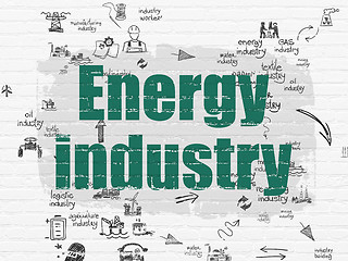 Image showing Industry concept: Energy Industry on wall background