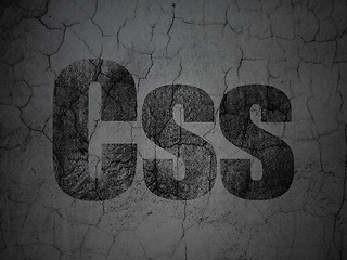 Image showing Database concept: Css on grunge wall background