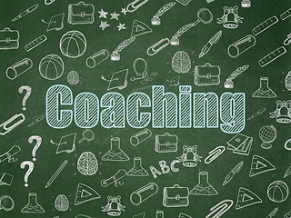 Image showing Studying concept: Coaching on School Board background