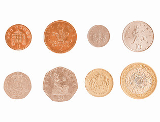 Image showing  Pound coin series vintage