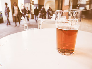 Image showing  British ale beer pint vintage