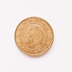 Image showing  Belgian 10 cent coin vintage