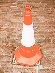 Image showing  Traffic cone vintage