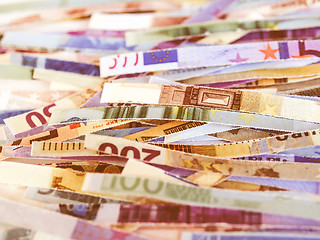 Image showing  Euro note vintage