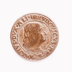 Image showing  Old Roman coin vintage